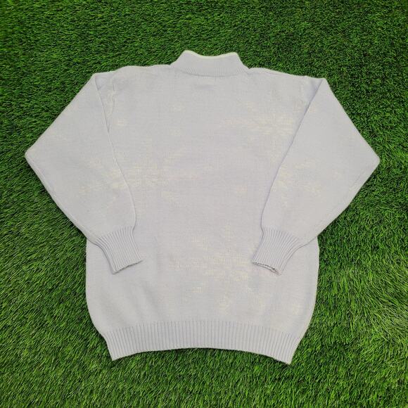 Cute MOD Sweater Womens Medium 19x25 Purple - Picture 2 of 12